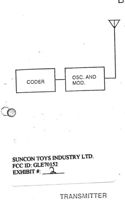 70152 R C TRANSMITTER Block Diagram Suncon Toys Industry