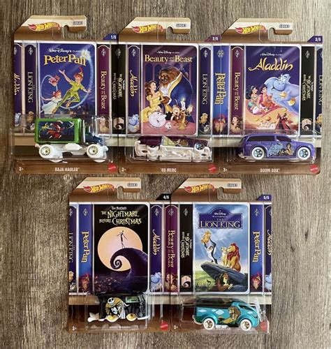 Hot Wheels Hotwheels Disney Classics Series 2022 1 5 Peter Pan Baja Hauler 2 5 Beauty And The