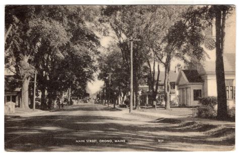 Orono, Maine, Main Street | United States - Maine - Other, Postcard ...