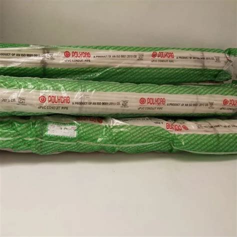 White Pvc Electrical Conduit Pipe Polycab LMS For Commercial Size 25