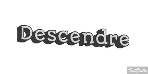 Descendre Word Animated  Logo Designs