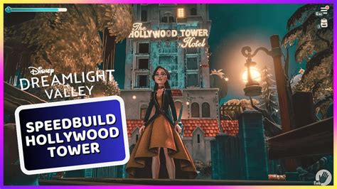 Hollywood Tower Hotel Disney Dreamlight Valley Speedbuild Youtube