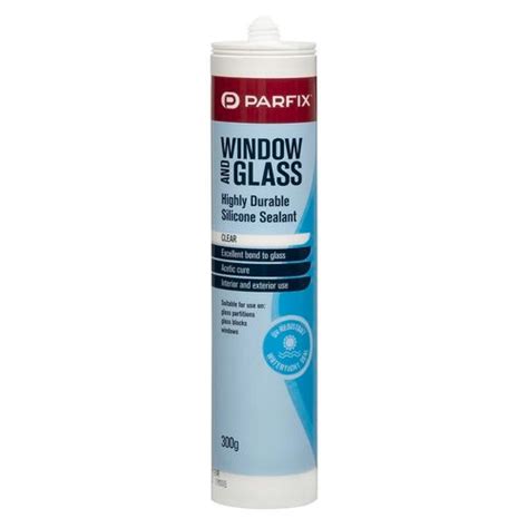 parfix window glass silicone sealant interior exterior clear