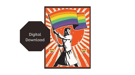 Pride Wall Art Trans Transgender Gay Equality Lgbtq Queer Printable Wall Art Diversity