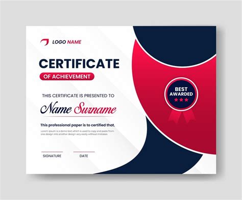 Premium Vector | Corporate employee of the month certificate award template design