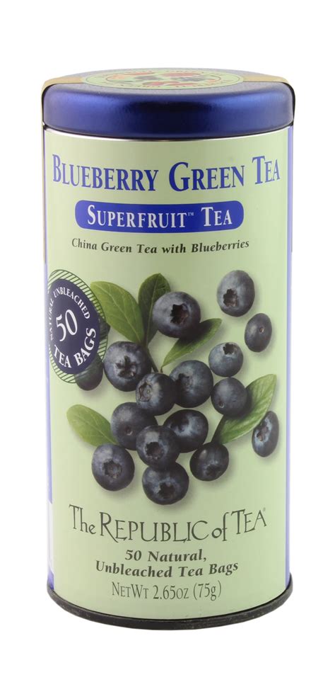 The Republic Of Tea Blueberry Green Tea Bags Shop Tea At H E B
