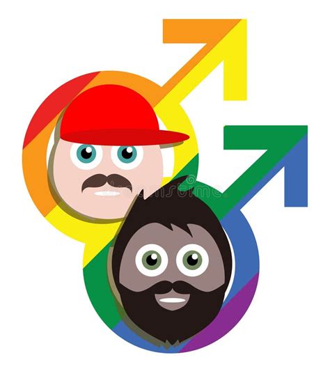 Cartoon Gay Guys Stock Illustration Illustration Of Together 54565831