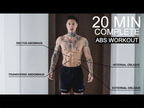 COMPLETE 20 MIN ABS WORKOUT (From Home) - YouTube | Abs workout, 20 min ...