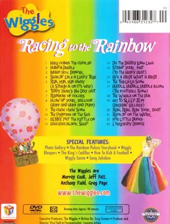 wiggles racing   rainbow included game box covers mobygames