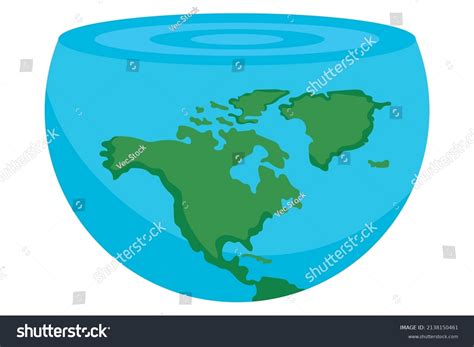 Half Earth Planet On White Background Stock Vector Royalty Free