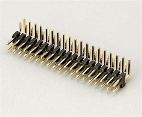 PLD-40R , Вилка штыревая 2.54мм 2х20pin угловая / 10 штук - купить с ...