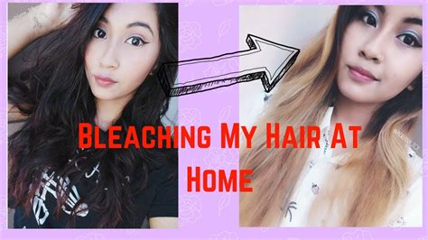 How To Bleach Your Hair At Home Bleaching Over Coconut Oil 🌼indian Bleach Tutorial In Depth