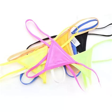 SLIPS CULOTTE FEMME lingerie soie glacée string sexy sans couture string noir EUR 7 16 PicClick FR