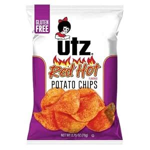Amazon Utz Red Hot Potato Chips Oz Count