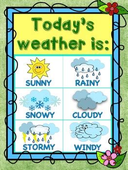 Weather Chart For Classroom | Labb by AG