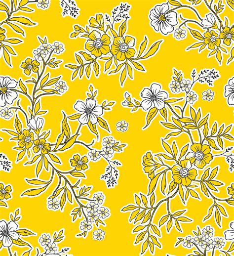 wallpaper white floral pattern 1