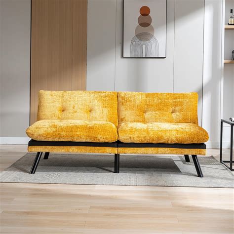 Futon Sofa Bedconvertible Folding Futon Couch Breathable