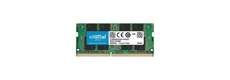 Crucial SO-DIMM DDR4 16Go 3200MHz CL22 Mémoire vive PC Crucial Maroc