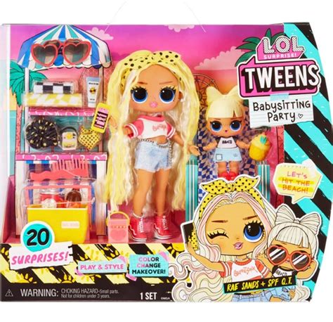 Кукла L.O.L. Surprise! Tweens Babysitting Beach Party Rae Sands & SPF Q ...