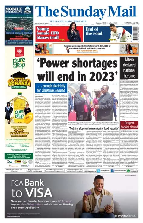 The Sunday Mail (Zimbabwe) Subscriptions - PressReader
