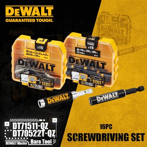DEWALT DT71511 QZ 16PC 스크루 드라이버 DT70522T QZ Extreme FLEXTORQ 16pc 25mm ...