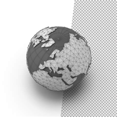 Premium Psd 3d Earth Globe Png