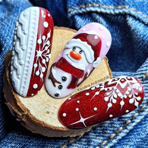 Pin By Gigi Goodrich On Holiday Nails Next Set Xmas Nail Art Red
