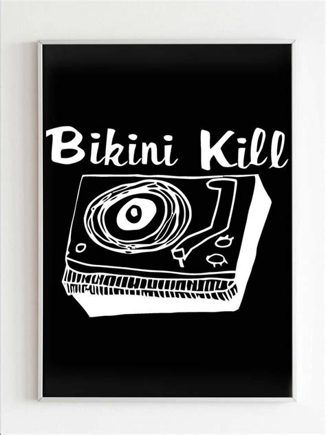 Bikini Kill Logo Rock Band Poster Rock Band Posters Bikini Kill Band Posters