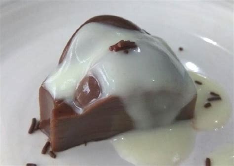 resep puding coklat vla oleh febby risti cookpad