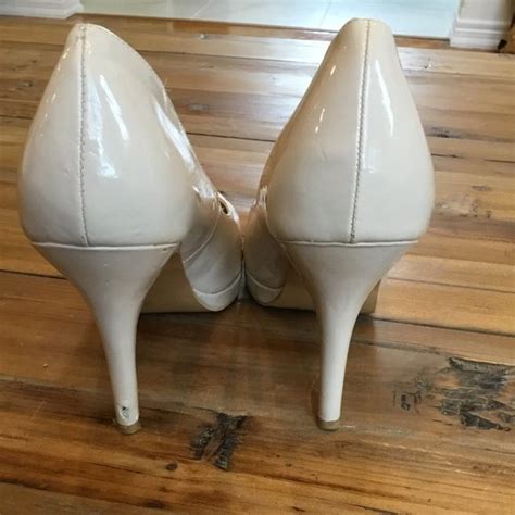 Call It Spring Shoes Call It Spring Patent Nude Heels Poshmark