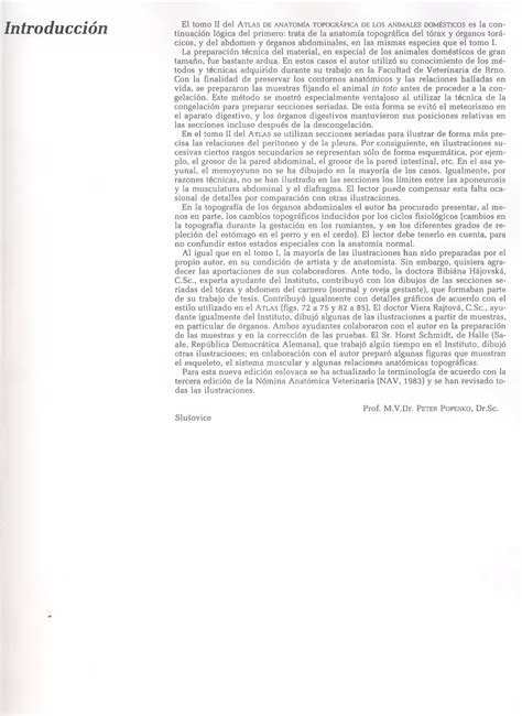 Atlas De Anatomia Topografica De Los Animales Domesticos Tomo 2