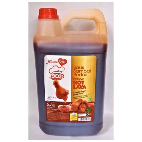 Jual Mamasuka Delisaos Hot Lava Saus Sambal Pedas Kg Kemasan Dirigen Shopee Indonesia
