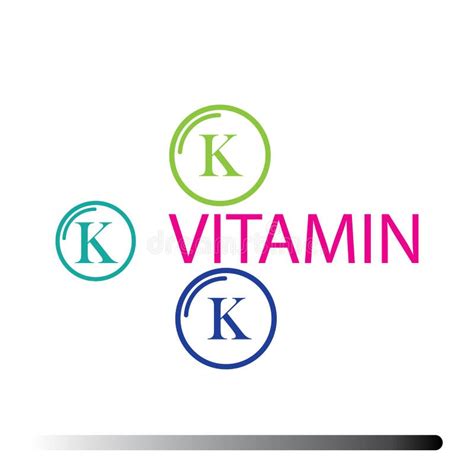 Vitamin K Icons Vector Illustration Design Template Stock Vector