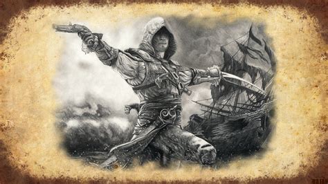 Assassins Creed Iv Black Flag Edward Kenway By Bajanart