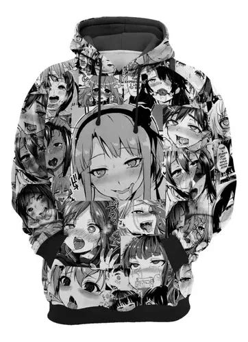 Moletom Blusa Upcycling Hentai Ahegao Anime Ecchi Manga Gy Parcelamento Sem Juros