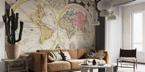 Antique World Map Wallpaper - Shop Now at Happywall