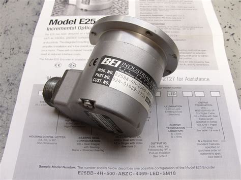 BEI E25BA-4H-2500-ABZC-7272-SM18 INCREMENTAL OPTICAL ENCODER BEI E25 | eBay