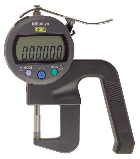 Mitutoyo Digital Thickness Gauge In To In Mm To Mm Range