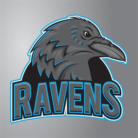 Raven Head Mascot Logo 17259264 Vector Art At Vecteezy