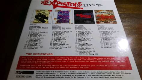 未使用に近い美品 未開封3CD含む4CDBOXSET SEX PISTOLS セックスピストルズ LIVE 76 ジョニーロットン スティーブジョーンズの落札情報詳細