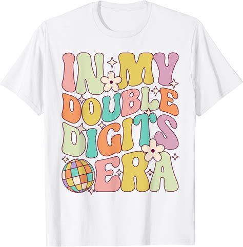 In My Double Digits Era Retro Year Old Th Birthday T Shirt Buy T