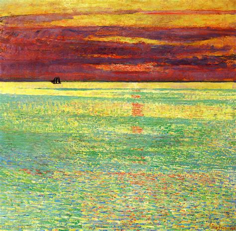 Sunset At Sea 1911 By Frederick Childe Hassam 1859 1935 United