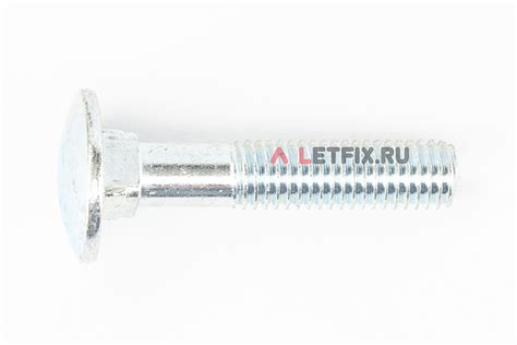 Болт М10х50 DIN 603 мебельный оцинкованный класса прочности 4.6