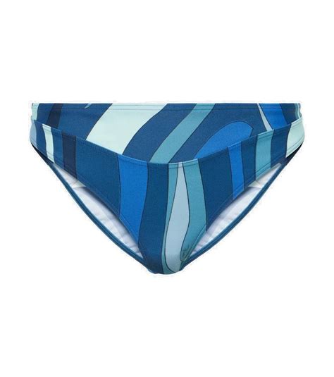 Pucci Printed Bikini Bottoms Emilio Pucci