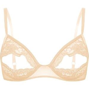 Iefiel Reggiseno Sexy Hot Aperto Donna Lingerie Babydoll Bra Ricamato In Pizzo Push Up Con
