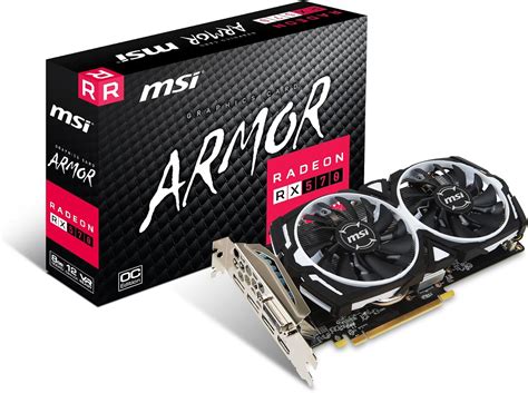 MSI Radeon RX 570 ARMOR 8G OC Radeon RX 570 8GB GDDR5 - Tarjeta gráfica ...