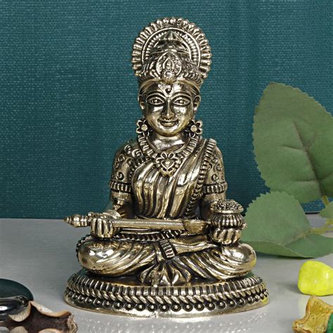 Buy Artvarko Brass Annapurna Devi Idol Goddess Of Food Anapurna Devi