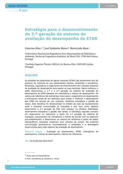 PDF Estratégia para o desenvolvimento da 3 ª geração do sistema de