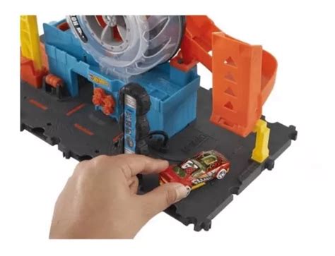 Pista Hot Wheels City Super Loja De Pneus Mattel Hdp R Em Horizontina Rio Grande Do