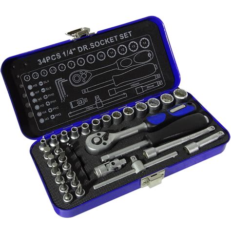 34pc Ratchet Socket Set - Major Tech Australia